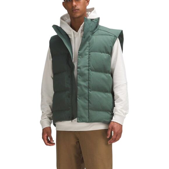 Lululemon Wunder Puff 600-Down-Fill Vest Tech Canvas Dark Forest Large - Picture 1 of 8